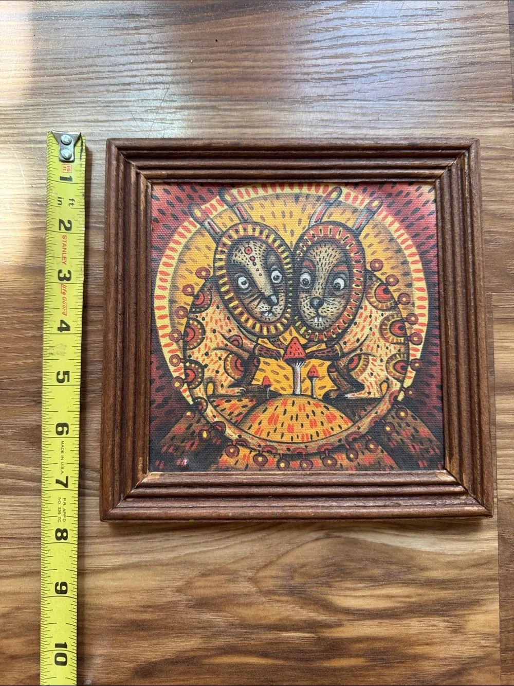 Mushroom Folk Art Pair from Michoacán